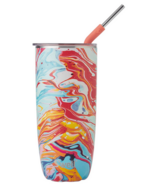 S'well Tumbler With Straw Marble Swirl