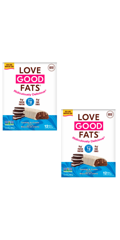 Buy Love Good Fats Cookies & Cream Snack Bar Bundle at Well.ca | Free ...