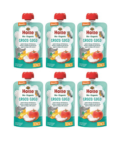 Holle Organic Pouch Croco Coco Apple & Mango with Coconut Bundle