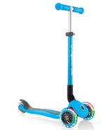 Globber Primo Foldable with Lights Sky Blue