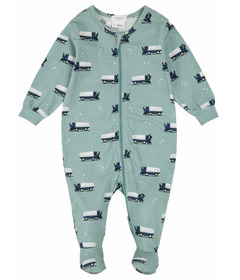 Petit Lem Sleeper Light Turquoise with Ice Resurfacers Print