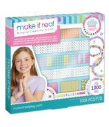 Trousse de bracelet de perles alphabet « Make it Real Say Yes »