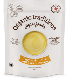 Organic Traditions Turmeric Latte with Saffron and Probiotics
