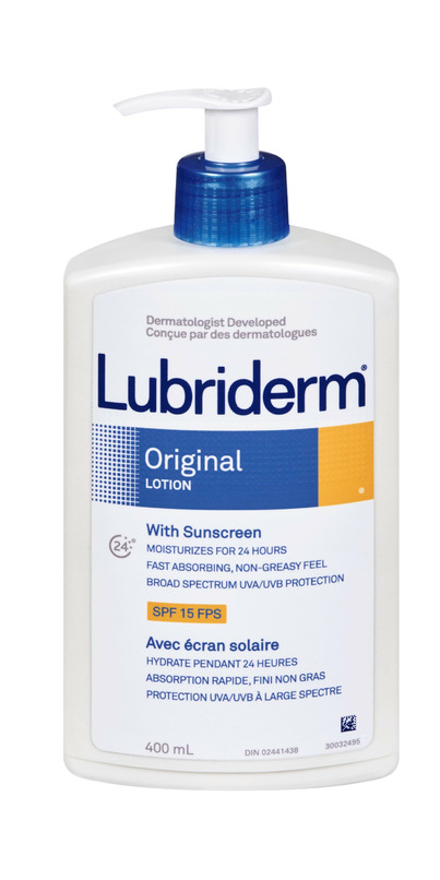 Lot of 2 Lubriderm Daily Moisture shops Lotion with Sunscreen, SPF 15 exp 2/22