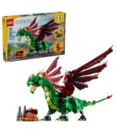 image of LEGO Creator 3 in 1 Medieval Dragon Building Toy with sku:334113