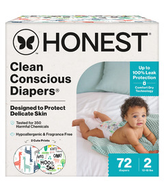 The Honest Company Club Box Diapers Giraffes and Barnyard Babies