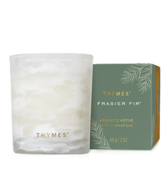 Thymes Tidings Votive Candle Frasier Fir