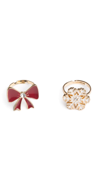 Buy Great Pretenders Holiday Bow & Snowflake Ring Set at Well.ca