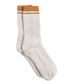 Q for Quinn Organic Midweight Crew Pacers Stripe