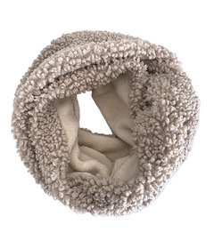 7AM Enfant Teddy Infinity Scarf Oatmeal