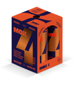 MOX Alcohol Free Mocktails MOX 4 Wine Italian Bitter Red Vermouth Orange