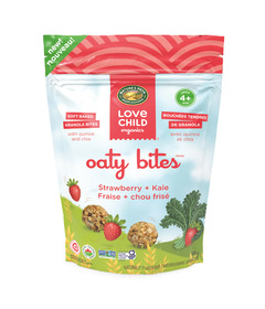 image of Love Child Organics Oaty Bites Strawberry + Kale with sku:332658