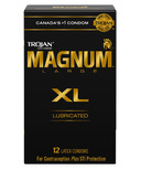 Trojan Magnum XL Extra Large Size Préservatifs en latex lubrifiés