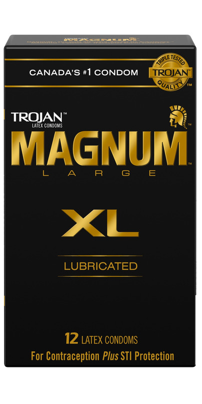 Trojan Magnum XL Extra Large Size Lubricated Latex Condoms