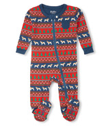 Hatley Infant Footed Coverall Bulldog Fair Isle