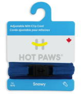 Cordon de serrage réglable pour mitaines Hot Paws en cobalt