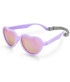 Jan & Jul Heart Sunglasses with Aurora Lens Lavender