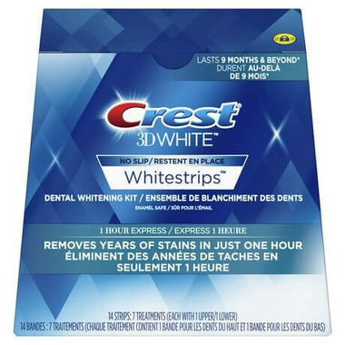 Crest Whitestrips 3D White 1H Express Crest Whitestrips 3D White 1H Express