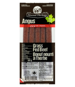 Atwood Heritage Angus Grassfed Beef Sticks Hot