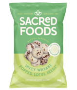 Sacred Snacks Graines de Lotus Poppées au Wasabi Épicé