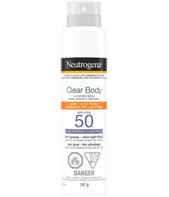 Neutrogena Clear Body Sunscreen Spray SPF 50