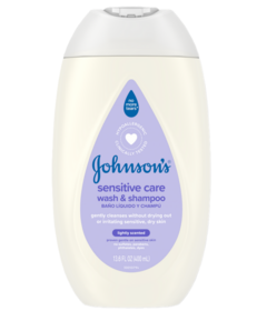 Johnson's Sensitive Care Baby Wash & Shampoo for Dry Skin