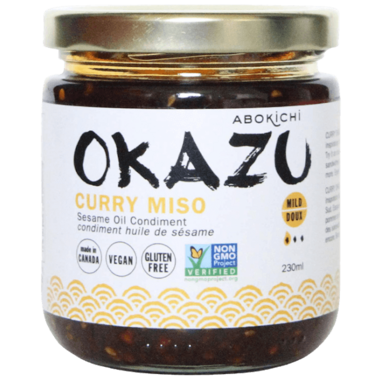 Abokichi OKAZU Curry Miso Sesame Oil Condiment Large Abokichi OKAZU Curry Miso Sesame Oil Condiment Large