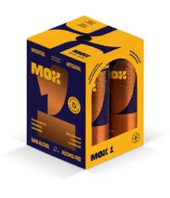 MOX Alcohol Free Mocktail MOX 1 Spiced Rum Mango Lavender