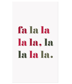 Harman Printed Guest Napkins Bold Fa La La 