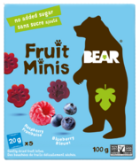 BEAR Fruit Minis Blueberry and Rasperry 