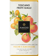 Amedei Toscano Blond 63% Extra Dark Chocolate with Peaches and Apricots