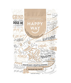 Happy Way Vegan Protein Powder Coffee