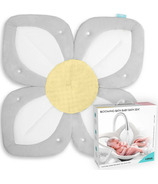 Blooming Bath Siège de bain pour bébé en forme de lotus, gris et jaune