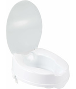 Drive Medical Raised Toilet Seat with Lid 4 Inches