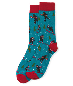 image of Hatley Men's Crew Socks Wild Winter with sku:312542