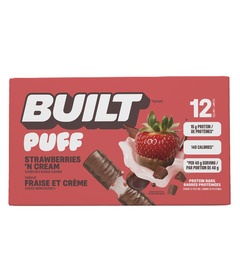 Built Bar Puffs Protein Bar Strawberries 'N Cream