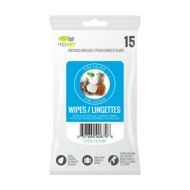 FFD Pet Bamboo Wipes Pina Colada FFD Pet Bamboo Wipes Pina Colada