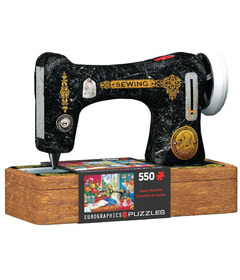 image of Eurographics Sewing Machine Tin with Puzzle with sku:338426