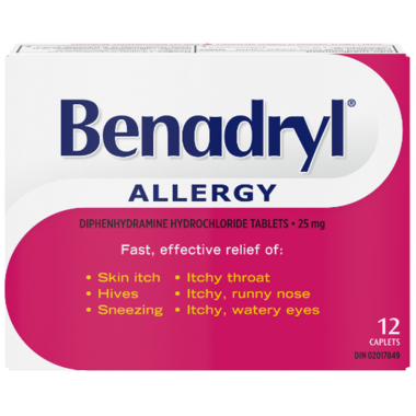 Acheter Benadryl Allergy Caplets À Well.ca | Livraison Gratuite 35$+ Au  Canada