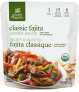 Simply Organic Simmer Sauce Classic Fajita