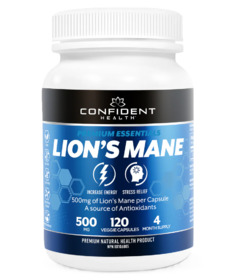 image of Confident Health Lions Mane 500mg Extract with sku:339285