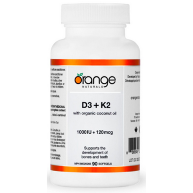 Orange Naturals D3 + K2 Softgels Orange Naturals D3 + K2 Softgels
