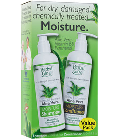 Herbal Glo Aloe Vera Moisture Shampoo & Conditioner Value Pack