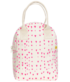 Fluf Zipper Lunch Bag Tiny Hearts