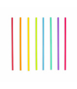 Kikkerland Bright Colour Reusable Straws