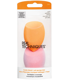 Real Techniques Iconic Blend + Set Makeup Sponge Duo