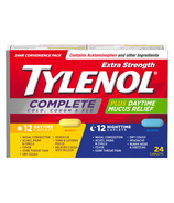 Tylenol comprimés extra forts pour le rhume, la toux et la grippe jour/nuit