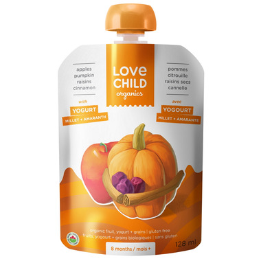 Love Child Organics Baby Food Pouch With Fruit, Yogurt & Grains Love Child Organics Baby Food Pouch With Fruit, Yogurt & Grains