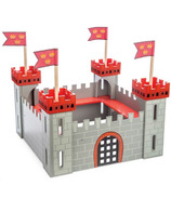 Le Toy Van Wooden Castle With Rampards & Portculis