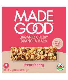 MadeGood Organic Chewy Granola Bars Strawberry